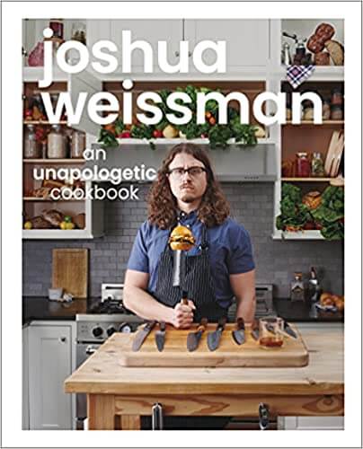 The cover of a cookbook by Joshua Weissman.