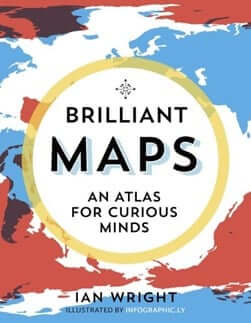 The cover of a book called Brilliant Maps.